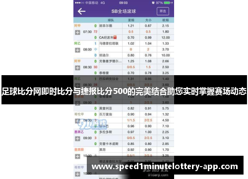 足球比分网即时比分与捷报比分500的完美结合助您实时掌握赛场动态